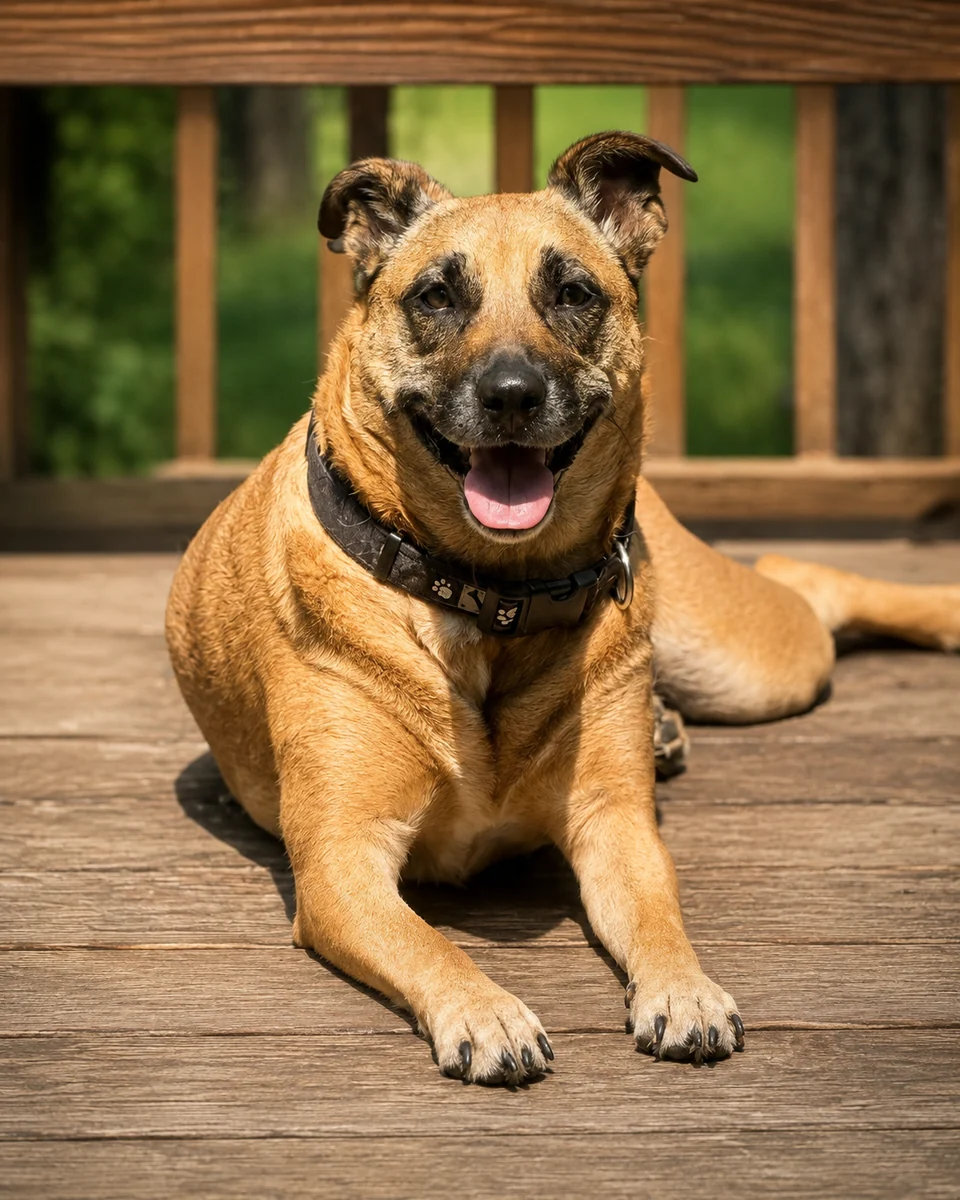 Scarlett, the household dog at Living Way Church